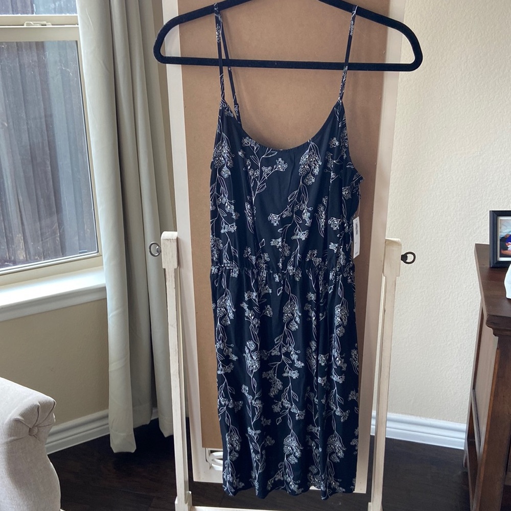 Black floral dress